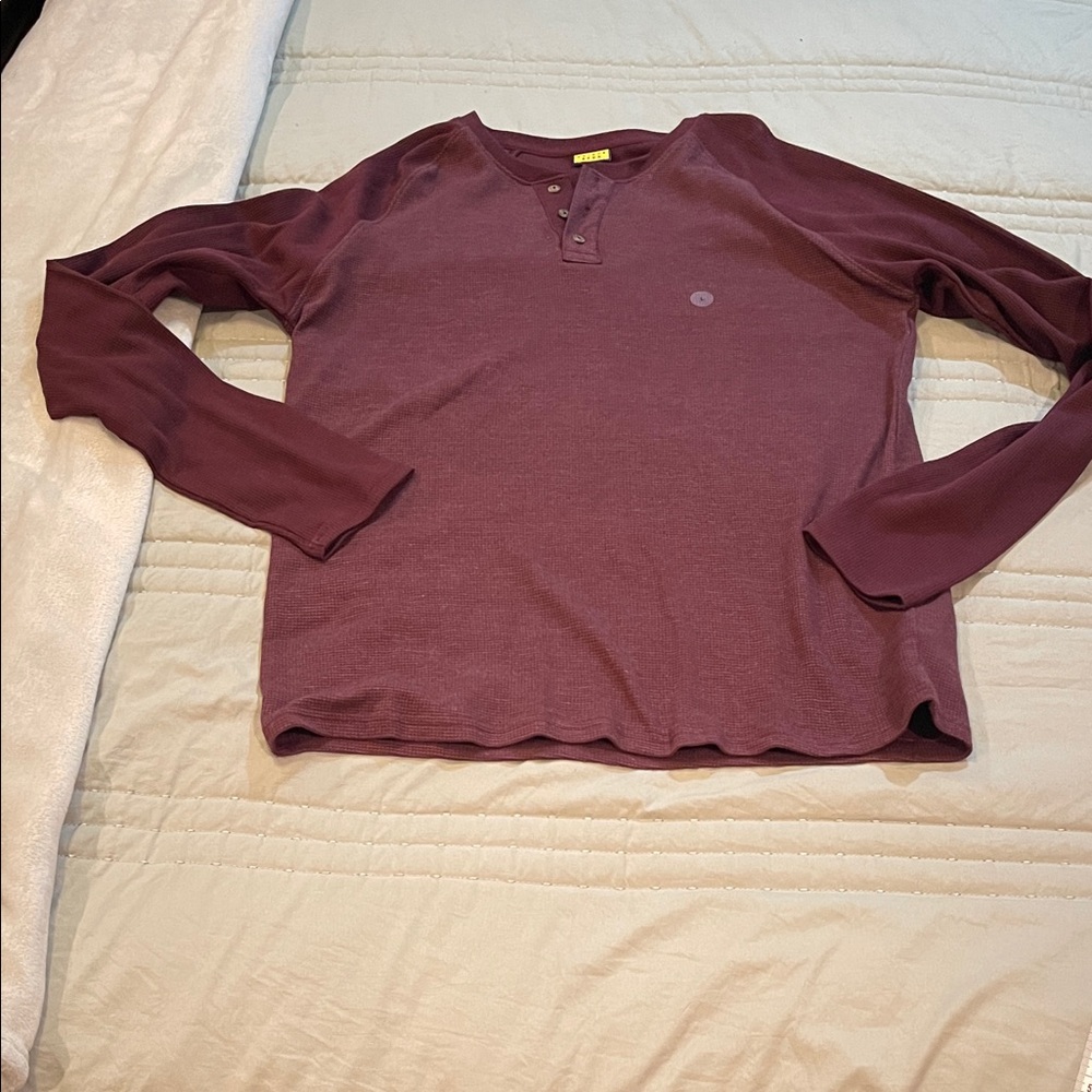 Prince and Fox , long sleeve, maroon shirt